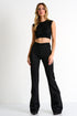 Shan Kate Vegan suede flared pants